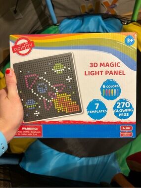 Curiosity 3D Magic Light Panel - Multicolor Peg Set